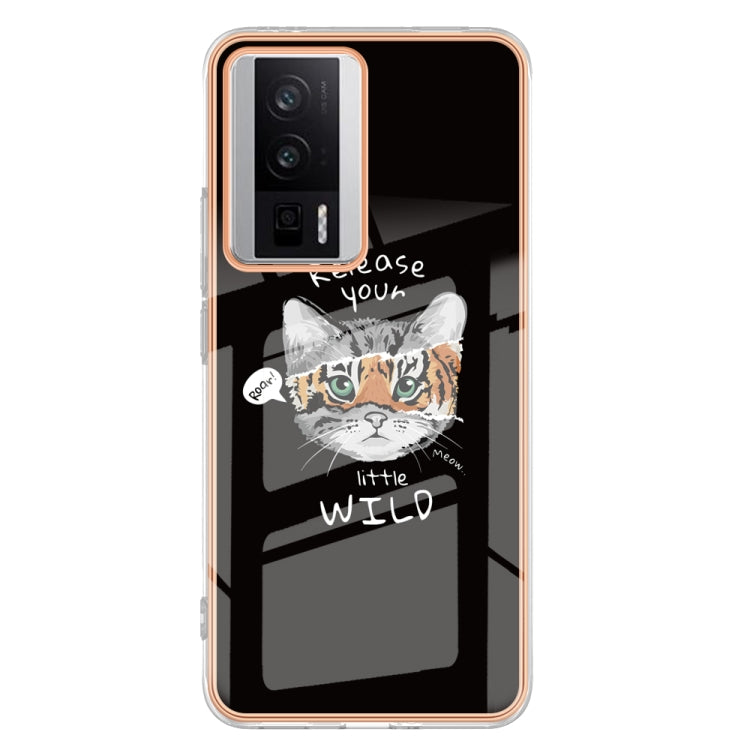 For Xiaomi Poco F5 Pro 5G / Redmi K60 Electroplating Marble Dual-side IMD Phone Case(Natural Growth) - Xiaomi Cases by PMC Jewellery | Online Shopping South Africa | PMC Jewellery | Buy Now Pay Later Mobicred