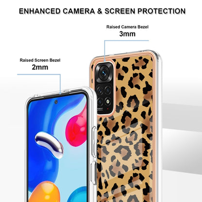 For Xiaomi Redmi Note 11s / Note 11 4G Electroplating Marble Dual-side IMD Phone Case(Leopard Print) - Xiaomi Cases by PMC Jewellery | Online Shopping South Africa | PMC Jewellery | Buy Now Pay Later Mobicred