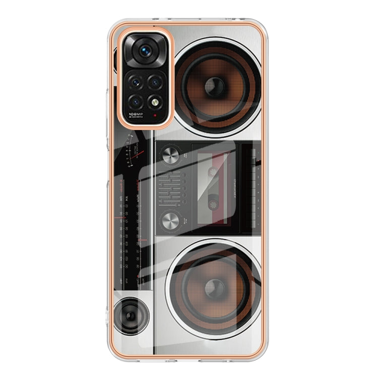 For Xiaomi Redmi Note 11s / Note 11 4G Electroplating Marble Dual-side IMD Phone Case(Retro Radio) - Xiaomi Cases by PMC Jewellery | Online Shopping South Africa | PMC Jewellery | Buy Now Pay Later Mobicred