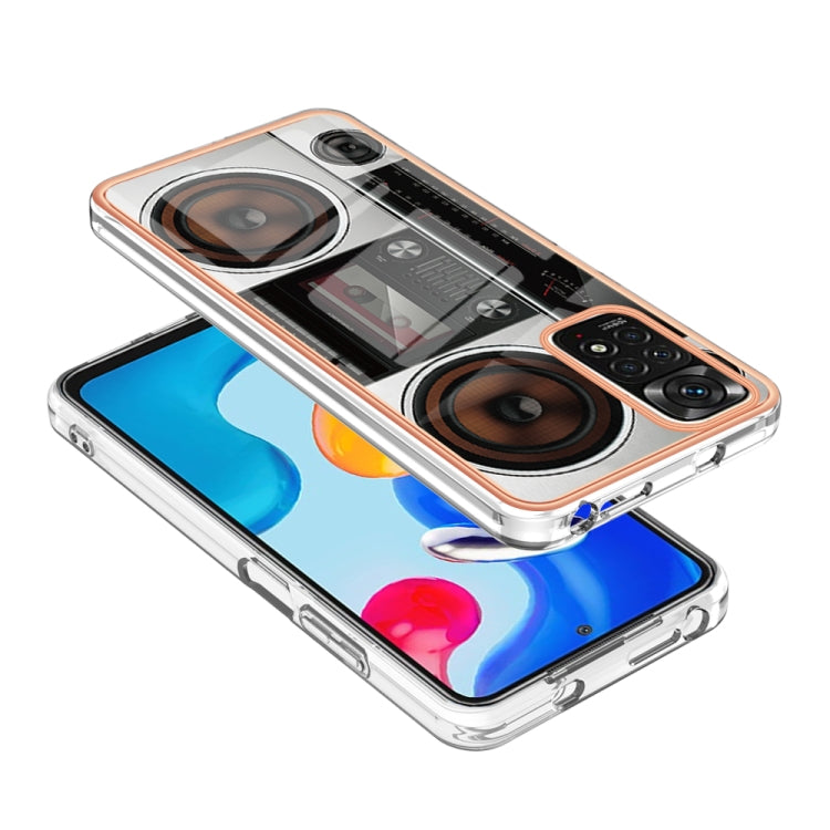 For Xiaomi Redmi Note 11s / Note 11 4G Electroplating Marble Dual-side IMD Phone Case(Retro Radio) - Xiaomi Cases by PMC Jewellery | Online Shopping South Africa | PMC Jewellery | Buy Now Pay Later Mobicred