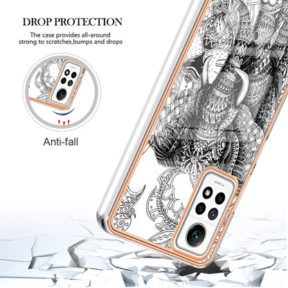 For Xiaomi Redmi Note 12 Pro 4G Global Electroplating Marble Dual-side IMD Phone Case(Totem Elephant) - Xiaomi Cases by PMC Jewellery | Online Shopping South Africa | PMC Jewellery | Buy Now Pay Later Mobicred