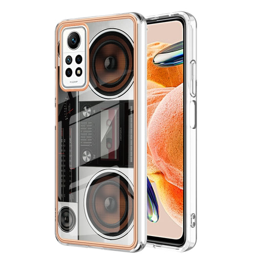 For Xiaomi Redmi Note 12 Pro 4G Global Electroplating Marble Dual-side IMD Phone Case(Retro Radio) - Xiaomi Cases by PMC Jewellery | Online Shopping South Africa | PMC Jewellery | Buy Now Pay Later Mobicred