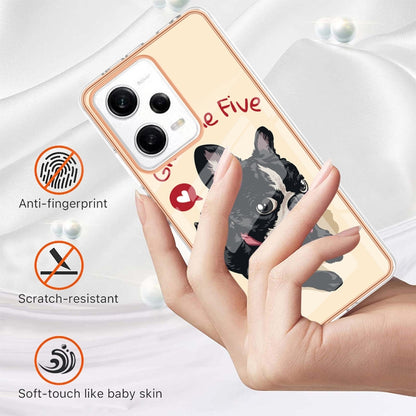 For Xiaomi Redmi Note 12 Pro 5G Global Electroplating Marble Dual-side IMD Phone Case(Lucky Dog) - Xiaomi Cases by PMC Jewellery | Online Shopping South Africa | PMC Jewellery | Buy Now Pay Later Mobicred