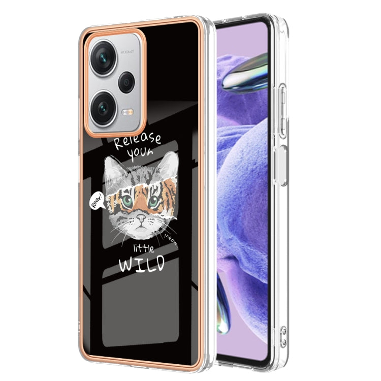 For Xiaomi Redmi Note 12 Pro+ Global Electroplating Marble Dual-side IMD Phone Case(Natural Growth) - Xiaomi Cases by PMC Jewellery | Online Shopping South Africa | PMC Jewellery | Buy Now Pay Later Mobicred