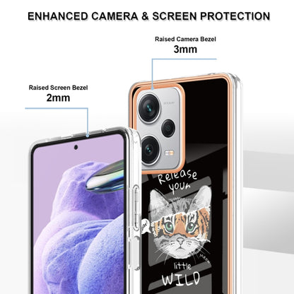 For Xiaomi Redmi Note 12 Pro+ Global Electroplating Marble Dual-side IMD Phone Case(Natural Growth) - Xiaomi Cases by PMC Jewellery | Online Shopping South Africa | PMC Jewellery | Buy Now Pay Later Mobicred