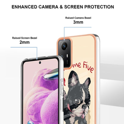 Xiaomi Redmi Note 12S 4G Electroplating Marble Dual-side IMD Phone Case(Lucky Dog) - Xiaomi Cases by PMC Jewellery | Online Shopping South Africa | PMC Jewellery | Buy Now Pay Later Mobicred