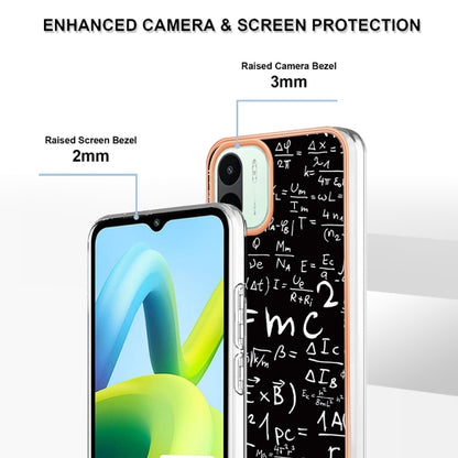 For Xiaomi Redmi A1 Electroplating Marble Dual-side IMD Phone Case(Equation) - Xiaomi Cases by PMC Jewellery | Online Shopping South Africa | PMC Jewellery | Buy Now Pay Later Mobicred