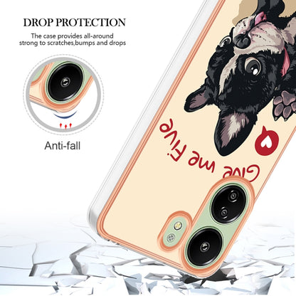 For Xiaomi Redmi 13C 4G Electroplating Marble Dual-side IMD Phone Case(Lucky Dog) - 13C Cases by PMC Jewellery | Online Shopping South Africa | PMC Jewellery | Buy Now Pay Later Mobicred