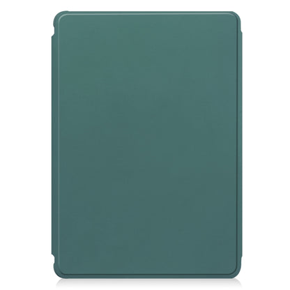 For Samsung Galaxy Tab S9+ 360 Rotation Transparent Smart Leather Case(Dark Green) - Galaxy Tab S9+ Cases by PMC Jewellery | Online Shopping South Africa | PMC Jewellery | Buy Now Pay Later Mobicred