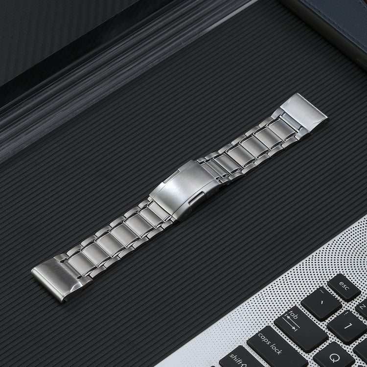 For Garmin Forerunner 965/955/945/935 22mm Quick Release Five Bead Titanium Steel Watch Band(Silver) - Watch Bands by PMC TechLife | Online Shopping South Africa | PMC TechLife