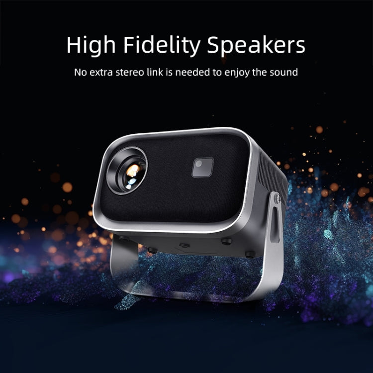 AUN A003 1280x720P 150 Lumens Same Screen Version Portable Home Theater LED HD Digital Projector, UK Plug(Grey) - LED Projector by AUN | Online Shopping South Africa | PMC Jewellery | Buy Now Pay Later Mobicred