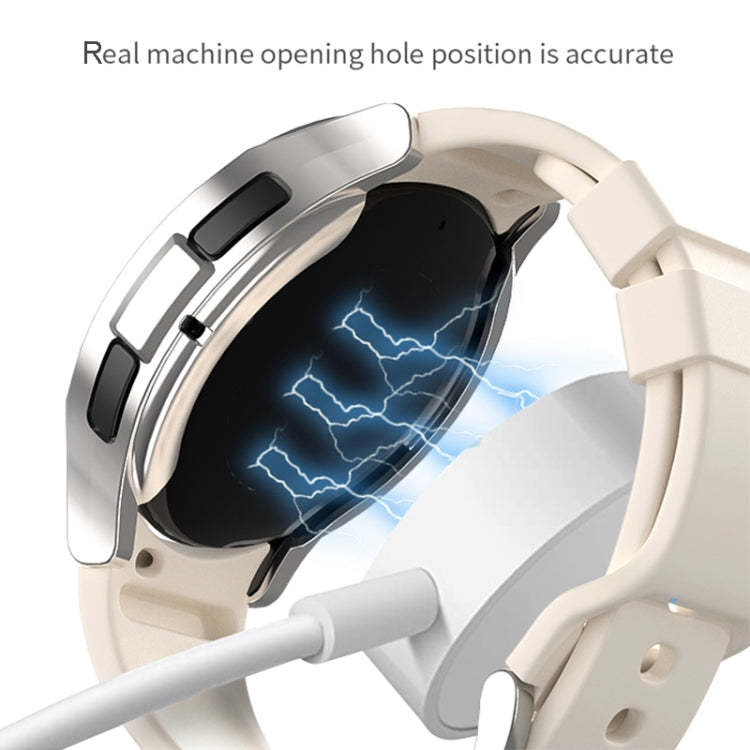 For Samsung Galaxy Watch 6 Classic 43mm Half-inclusive PC Watch Protective Case(White) - Watch Cases by PMC TechLife | Online Shopping South Africa | PMC TechLife