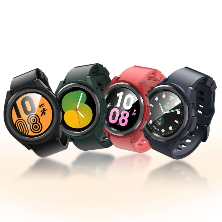 For Samsung Galaxy Watch 6 Classic 43mm Half-inclusive PC Watch Protective Case(Silver) - Watch Cases by PMC TechLife | Online Shopping South Africa | PMC TechLife