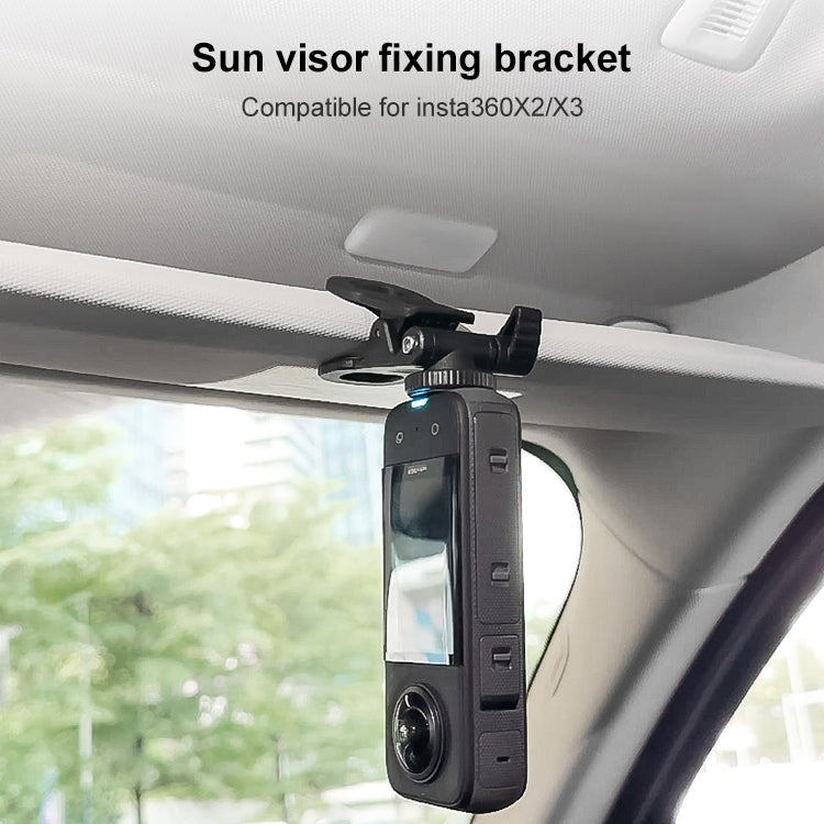 Car Sun Visor Bracket Type A Action Camera Mount - Car Holders by PMC Jewellery | Online Shopping South Africa | PMC Jewellery | Buy Now Pay Later Mobicred