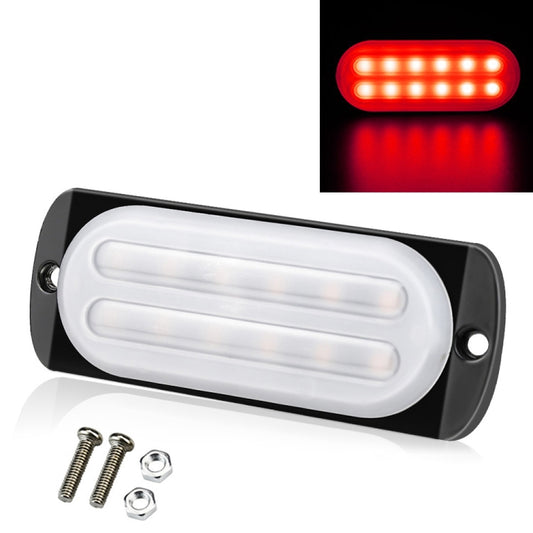 DC12V-24V / 36W Car Truck Emergency Strobe Flash Warning Light 12LEDs Ultra-thin Side Lights(Red) - Warning Lights by PMC Jewellery | Online Shopping South Africa | PMC Jewellery | Buy Now Pay Later Mobicred