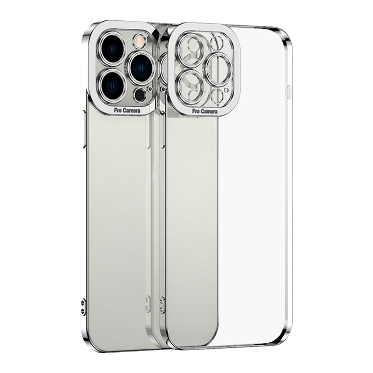 For iPhone 15 Pro Max Electroplating TPU Phone Case(Silver) - iPhone 15 Pro Max Cases by PMC Jewellery | Online Shopping South Africa | PMC Jewellery