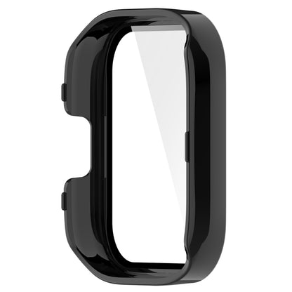 For Xiaomi Mi Watch Lite 3 PC + Tempered Film Integrated Watch Protective Case(Black) - Watch Cases by PMC Jewellery | Online Shopping South Africa | PMC Jewellery