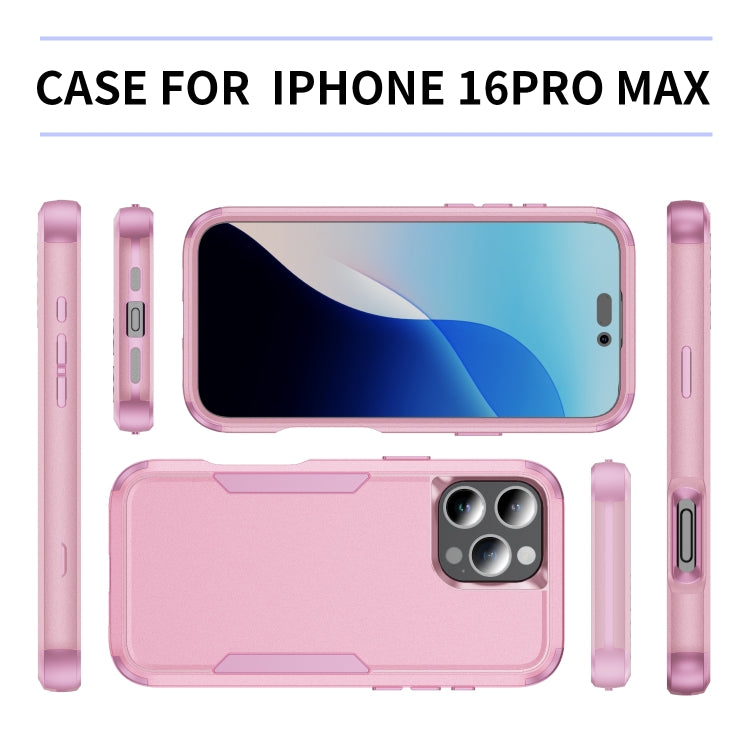 For iPhone 16 Pro Max Commuter Shockproof TPU + PC Phone Case(Pink) - iPhone 16 Pro Max Cases by PMC Jewellery | Online Shopping South Africa | PMC Jewellery | Buy Now Pay Later Mobicred