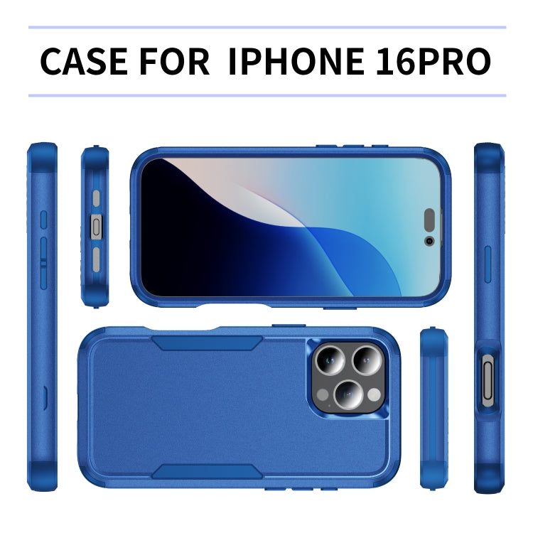 For iPhone 16 Pro Commuter Shockproof TPU + PC Phone Case(Royal Blue) - iPhone 16 Pro Cases by PMC TechLife | Online Shopping South Africa | PMC TechLife | Buy Now Pay Later Mobicred
