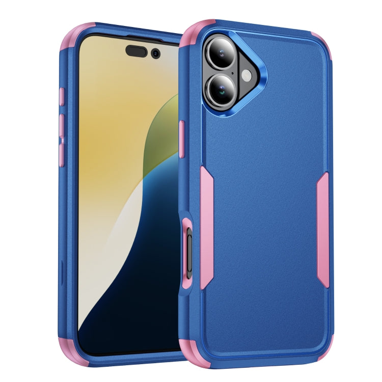 For iPhone 16 Plus Commuter Shockproof TPU + PC Phone Case(Royal Blue+Pink) - iPhone 16 Plus Cases by PMC Jewellery | Online Shopping South Africa | PMC Jewellery | Buy Now Pay Later Mobicred