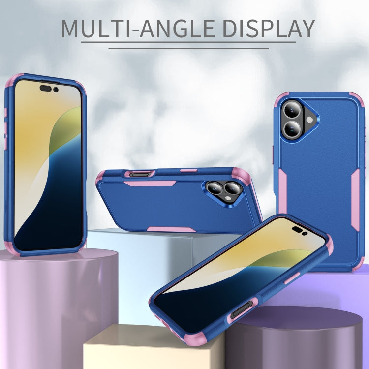 For iPhone 16 Plus Commuter Shockproof TPU + PC Phone Case(Royal Blue+Pink) - iPhone 16 Plus Cases by PMC TechLife | Online Shopping South Africa | PMC TechLife | Buy Now Pay Later Mobicred