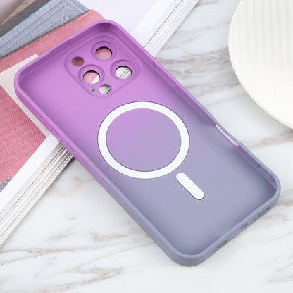 For iPhone 16 Pro Liquid TPU Silicone Gradient MagSafe Phone Case(Purple) - iPhone 16 Pro Cases by PMC Jewellery | Online Shopping South Africa | PMC Jewellery | Buy Now Pay Later Mobicred