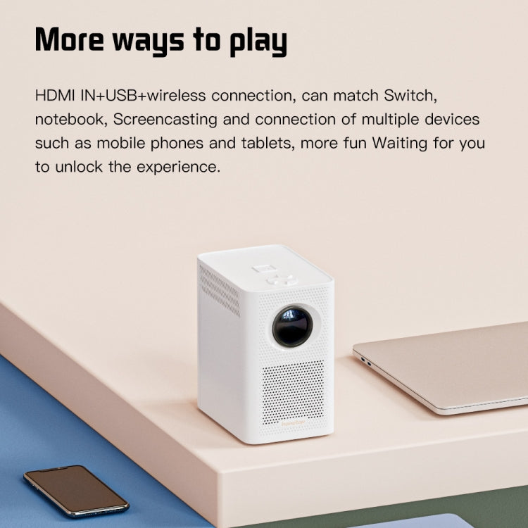 S30 Max Android 10 OS HD Portable WiFi Mobile Projector, Plug Type:UK Plug(White) - free shipping - PMC TechLife - Order now!