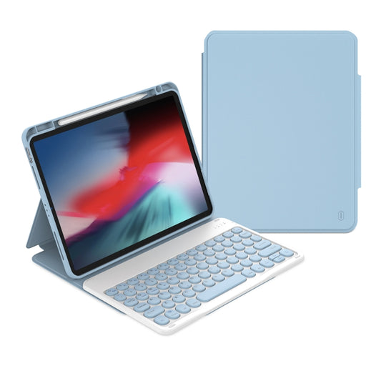 For iPad 10.2 2021 / Air 2019 WiWU Skin Feel Magnetic Detachable Keyboard Tablet Case(Blue) - For iPad Air by WIWU | Online Shopping South Africa | PMC Jewellery | Buy Now Pay Later Mobicred