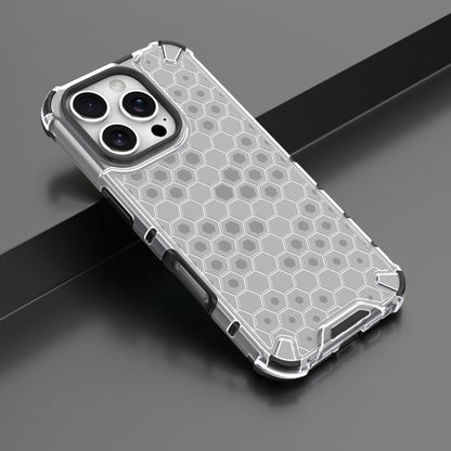 For iPhone 16 Pro Max Honeycomb Shockproof Phone Case(White) - iPhone 16 Pro Max Cases by PMC Jewellery | Online Shopping South Africa | PMC Jewellery | Buy Now Pay Later Mobicred