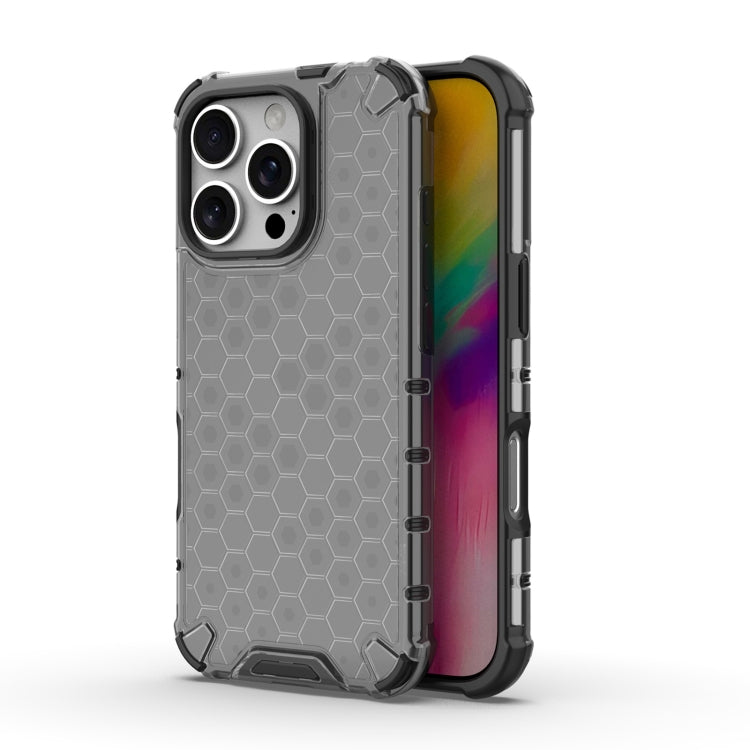 For iPhone 16 Pro Max Honeycomb Shockproof Phone Case(Black) - iPhone 16 Pro Max Cases by PMC Jewellery | Online Shopping South Africa | PMC Jewellery | Buy Now Pay Later Mobicred