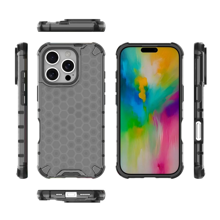 For iPhone 16 Pro Max Honeycomb Shockproof Phone Case(Black) - iPhone 16 Pro Max Cases by PMC Jewellery | Online Shopping South Africa | PMC Jewellery | Buy Now Pay Later Mobicred