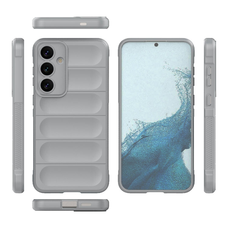 For Samsung Galaxy S24+ 5G Magic Shield TPU + Flannel Phone Case(Grey) - Galaxy S24+ 5G Cases by PMC TechLife | Online Shopping South Africa | PMC TechLife | Buy Now Pay Later Mobicred