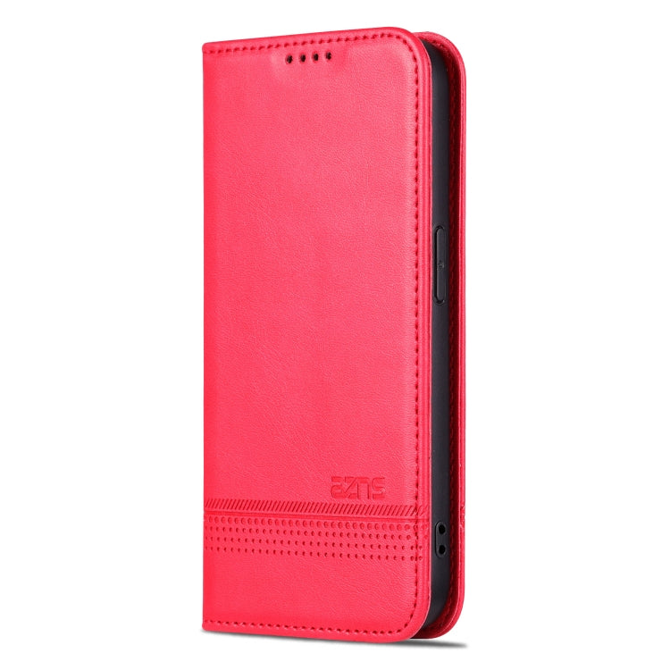 For iPhone 16 Pro Max AZNS Magnetic Calf Texture Flip Leather Phone Case(Red) - iPhone 16 Pro Max Cases by AZNS | Online Shopping South Africa | PMC Jewellery | Buy Now Pay Later Mobicred