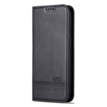 For iPhone 16 Pro AZNS Magnetic Calf Texture Flip Leather Phone Case(Black) - iPhone 16 Pro Cases by AZNS | Online Shopping South Africa | PMC Jewellery | Buy Now Pay Later Mobicred