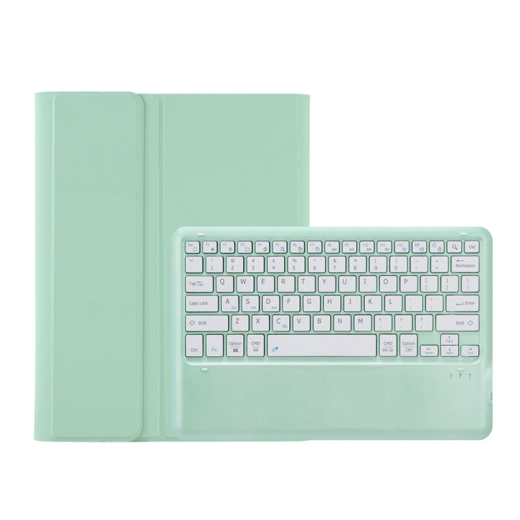 For Samsung Galaxy Tab S9+ A810B Pen Slot Detachable Bluetooth Keyboard Leather Tablet Case(Mint Green) - Samsung Keyboard by PMC Jewellery | Online Shopping South Africa | PMC Jewellery