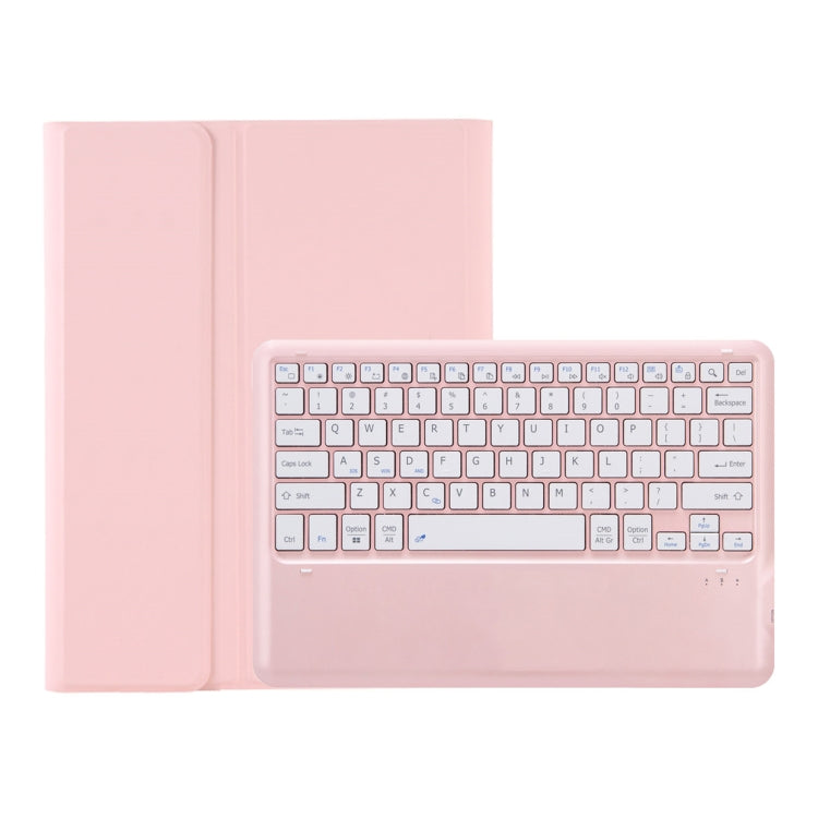 For Samsung Galaxy Tab S9 FE+ A810B Pen Slot Detachable Bluetooth Keyboard Leather Tablet Case(Pink) - Samsung Keyboard by PMC Jewellery | Online Shopping South Africa | PMC Jewellery