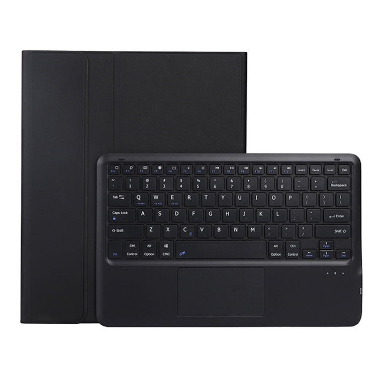 For Samsung Galaxy Tab S9 FE+ A810B-A Touch Pad Detachable Bluetooth Keyboard Leather Tablet Case(Black) - Samsung Keyboard by PMC Jewellery | Online Shopping South Africa | PMC Jewellery