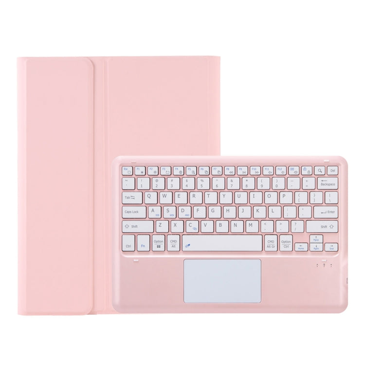 For Samsung Galaxy Tab S9 FE+ A810B-A Touch Pad Detachable Bluetooth Keyboard Leather Tablet Case(Pink) - Samsung Keyboard by PMC Jewellery | Online Shopping South Africa | PMC Jewellery