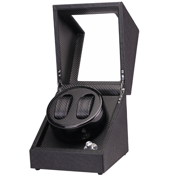 5 Gear Mechanical Automatic Watch Box Electric Motor Watch Shaker, US Plug, Style:Ostrich Pattern(Black) - free shipping - PMC TechLife - Order now!