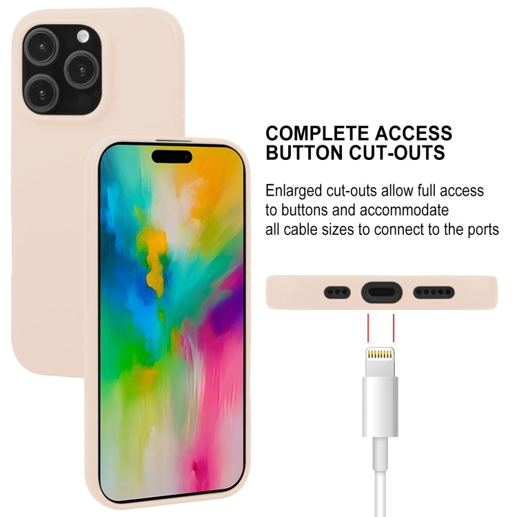 For iPhone 16 Pro GOOSPERY SOFT FEELING Liquid TPU Soft Phone Case(Apricot) - iPhone 16 Pro Cases by GOOSPERY | Online Shopping South Africa | PMC Jewellery | Buy Now Pay Later Mobicred