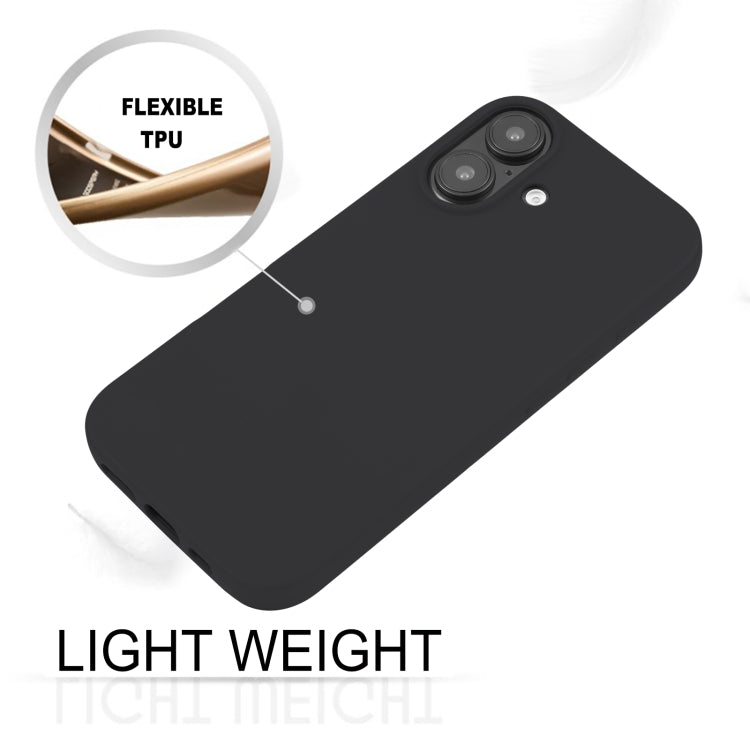 For iPhone 16 Plus GOOSPERY SOFT FEELING Liquid TPU Soft Phone Case(Black) - iPhone 16 Plus Cases by GOOSPERY | Online Shopping South Africa | PMC Jewellery | Buy Now Pay Later Mobicred