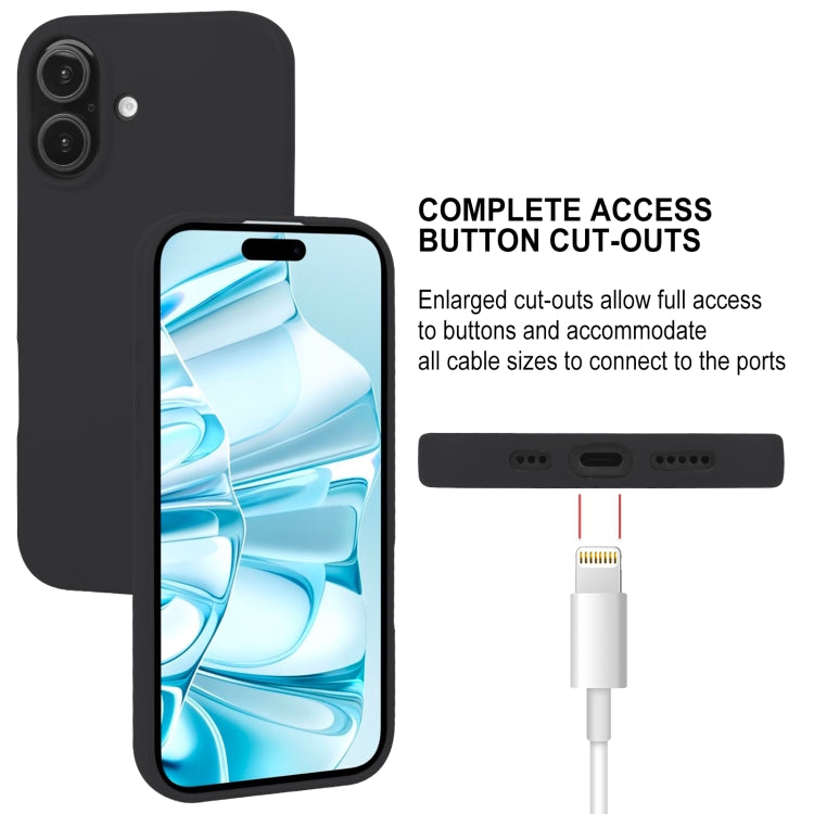 For iPhone 16 Plus GOOSPERY SOFT FEELING Liquid TPU Soft Phone Case(Black) - iPhone 16 Plus Cases by GOOSPERY | Online Shopping South Africa | PMC Jewellery | Buy Now Pay Later Mobicred