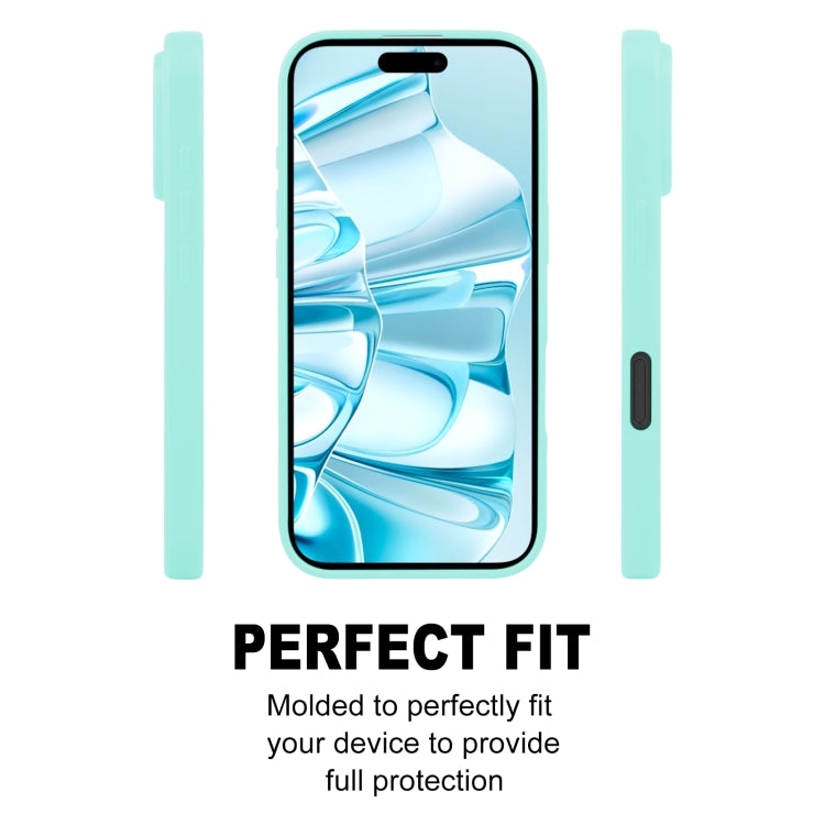 For iPhone 16 Plus GOOSPERY SOFT FEELING Liquid TPU Soft Phone Case(Mint Green) - iPhone 16 Plus Cases by GOOSPERY | Online Shopping South Africa | PMC Jewellery | Buy Now Pay Later Mobicred