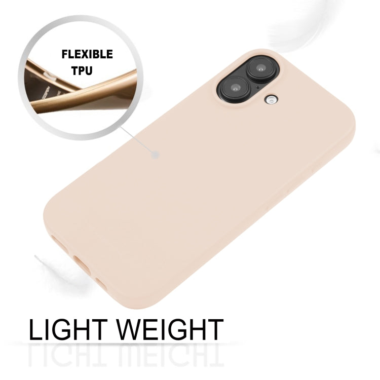 For iPhone 16 GOOSPERY SOFT FEELING Liquid TPU Soft Phone Case(Apricot) - iPhone 16 Cases by GOOSPERY | Online Shopping South Africa | PMC Jewellery | Buy Now Pay Later Mobicred