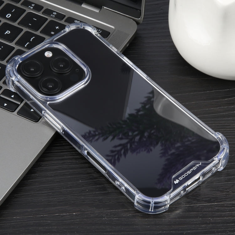 For iPhone 16 Pro Max MERCURY GOOSPERY SUPER Four-Corner Shockproof TPU Phone Case(Transparent) - iPhone 16 Pro Max Cases by GOOSPERY | Online Shopping South Africa | PMC Jewellery | Buy Now Pay Later Mobicred