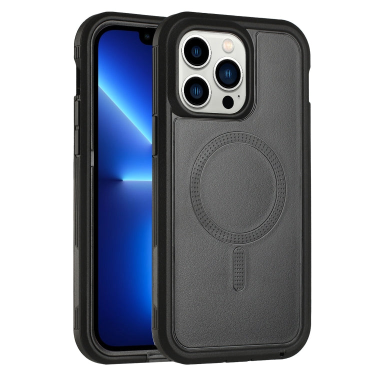 For iPhone 13 Pro Defender Series XT MagSafe Magnetic PC + TPU Shockproof Phone Case(Black) - iPhone 13 Pro Cases by PMC Jewellery | Online Shopping South Africa | PMC Jewellery