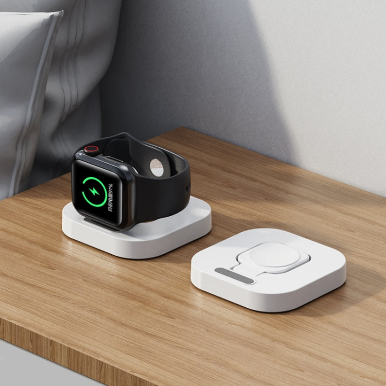 For Apple Watch JJT-A56 Portable Foldable Wireless Charger(White) - Charger / Holder by PMC TechLife | Online Shopping South Africa | PMC TechLife | Buy Now Pay Later Mobicred
