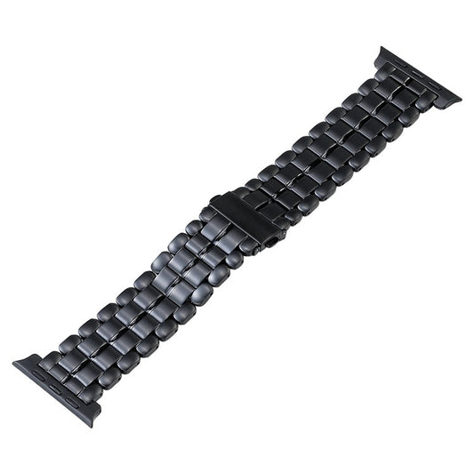 For Apple Watch Ultra 49mm Five Beads Titanium Steel Watch Band(Black) - Watch Bands by PMC Jewellery | Online Shopping South Africa | PMC Jewellery