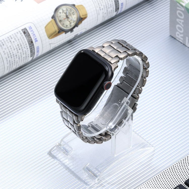 For Apple Watch SE 40mm Five Beads Titanium Steel Watch Band(Silver) - Watch Bands by PMC TechLife | Online Shopping South Africa | PMC TechLife