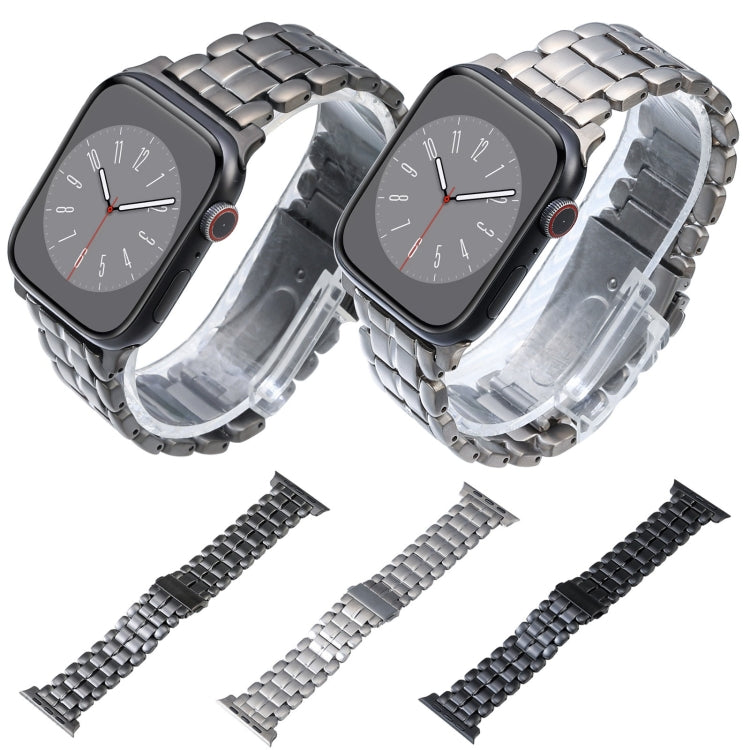 For Apple Watch 4 40mm Five Beads Titanium Steel Watch Band(Silver) - Watch Bands by PMC TechLife | Online Shopping South Africa | PMC TechLife